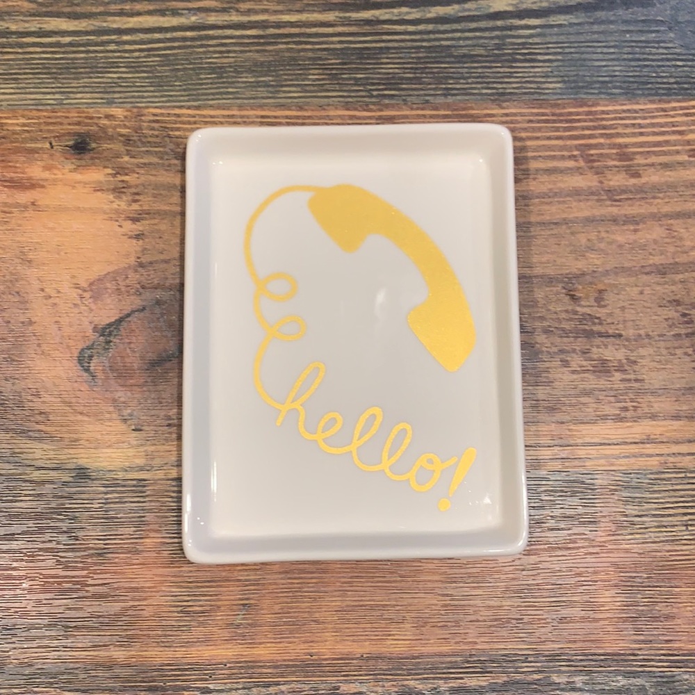 Rae Dunn Hello tray
